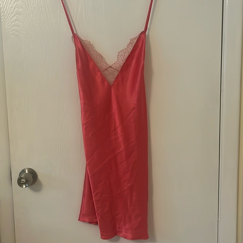 Victoria’s Secret hot pink lingerie
